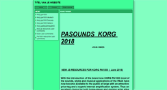 Desktop Screenshot of pasounds.intropagina.nl