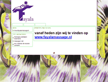 Tablet Screenshot of fayala-ontspanningsmassage.intropagina.nl